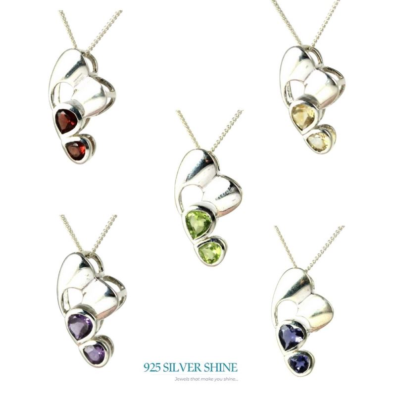 Citrine Gemstone Handmade Pendants In 925 Sterling Silver Jewelry 925SP209-4_3