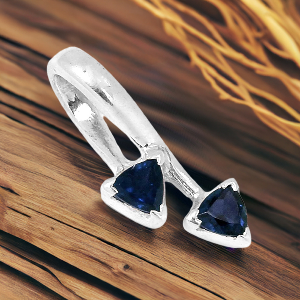 Iolite Gemstone Pendants In 925 Fine Silver Jewelry 925SP210-3
