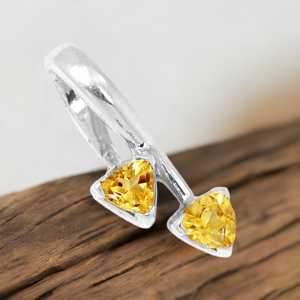 Citrine Gemstone Handmade Pendants In Solid Sterling Silver Jewelry 925SP210-5