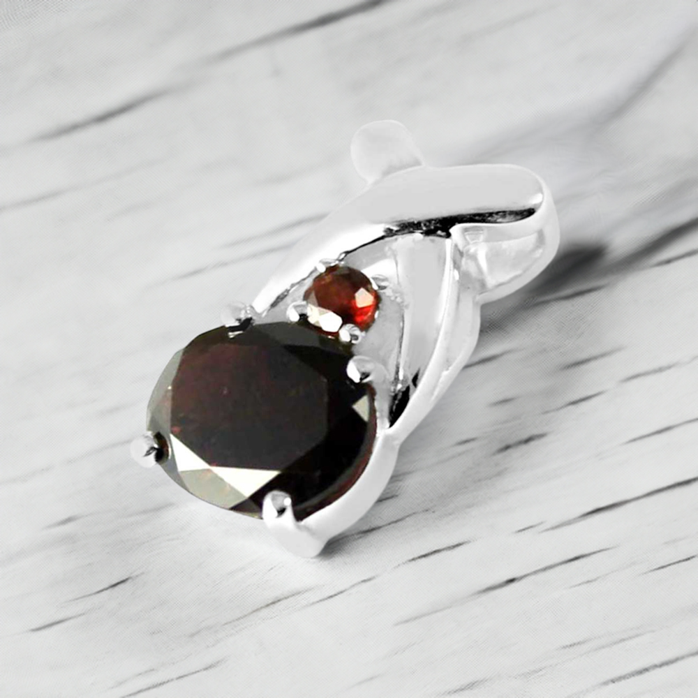 Garnet Gemstone Handmade Pendants In 925 Sterling Silver Jewelry 925SP217-1