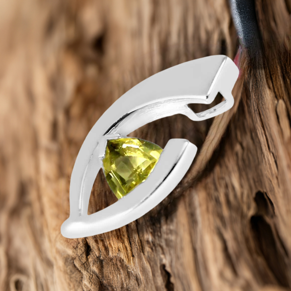 925 Fine Silver Pendants In Lemon Quartz Gemstone Jewelry 925SP224-2