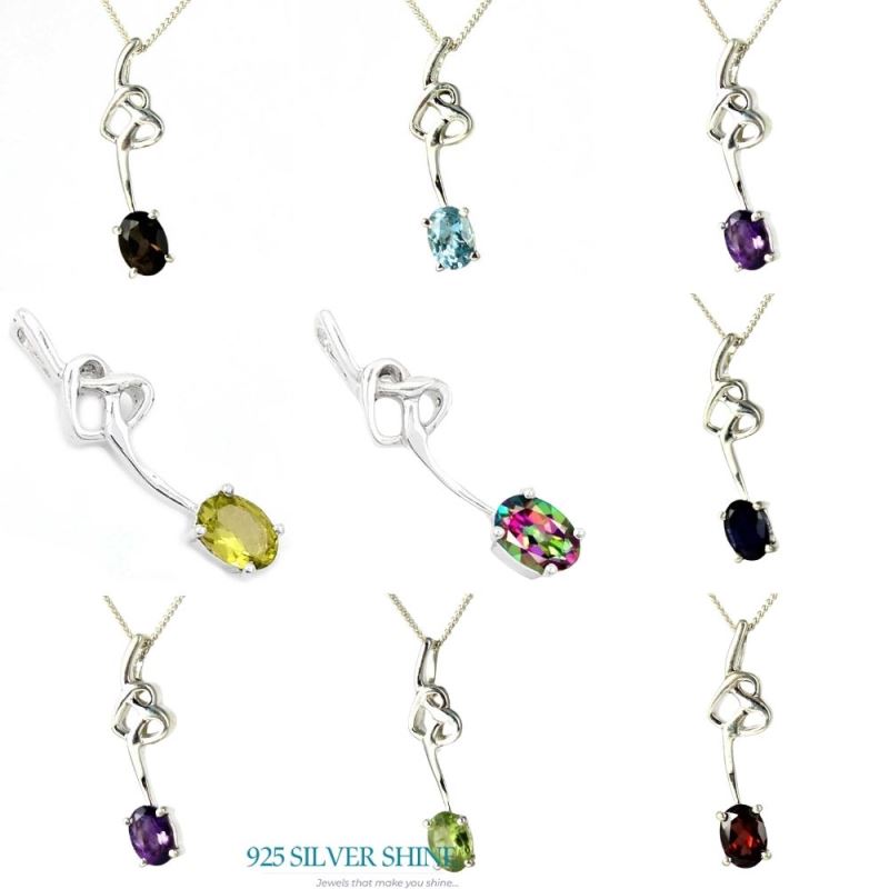 Amethyst Gemstone Handmade Pendants In Solid Sterling Silver Jewelry 925SP225-7_3