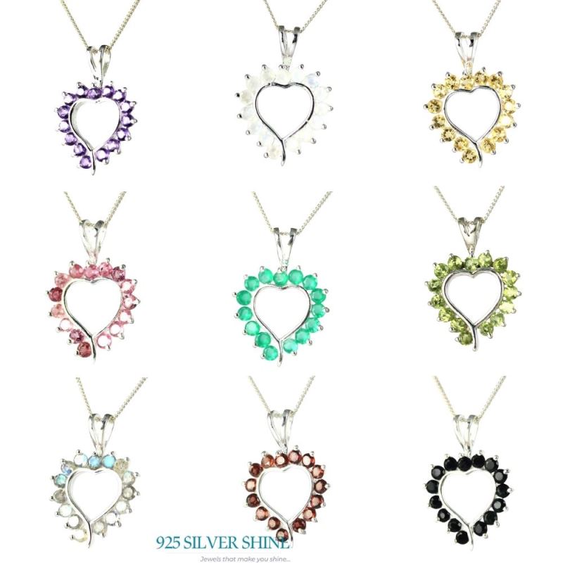 Fine Sterling Silver Pendants In Labradorite Gemstone Jewelry 925SP238-5_2