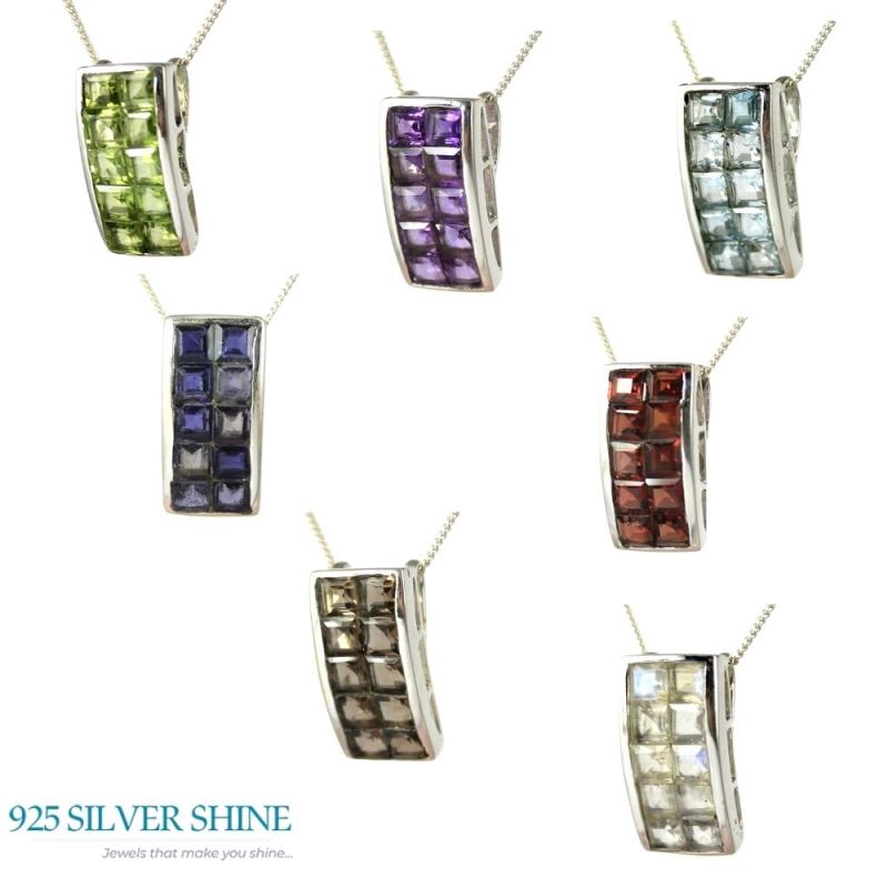 Peridot Gemstone Handmade Pendants In Solid Sterling Silver Jewelry 925SP245-1_2
