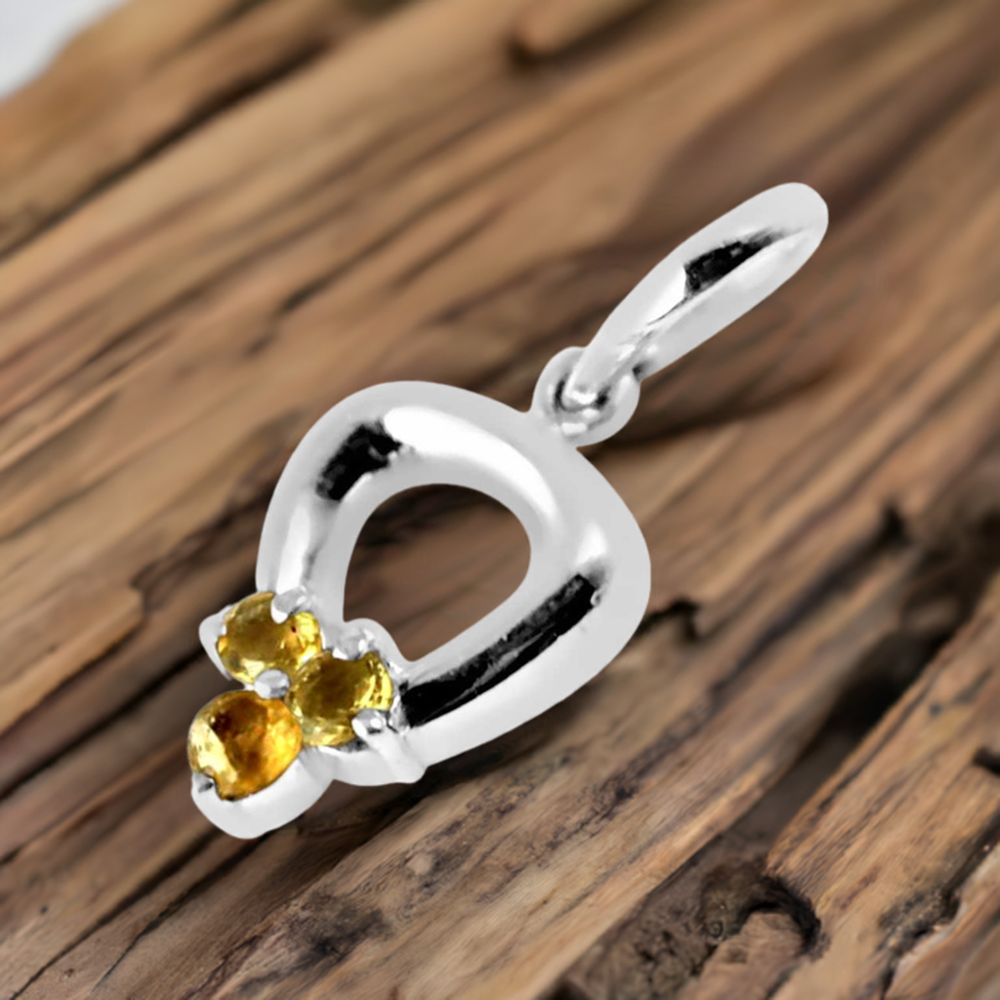 925 Sterling Silver Handmade Pendants In Citrine Gemstone Jewelry 925SP248-5