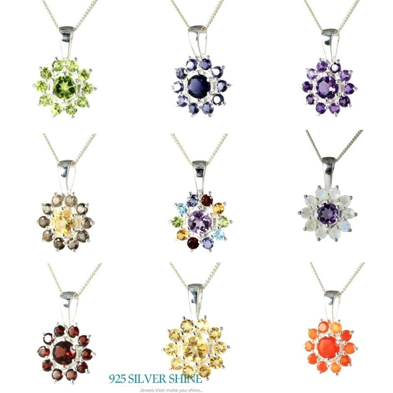 Carnelian Gemstone Pendants In 925 Solid Silver Jewelry 925SP250-7_2