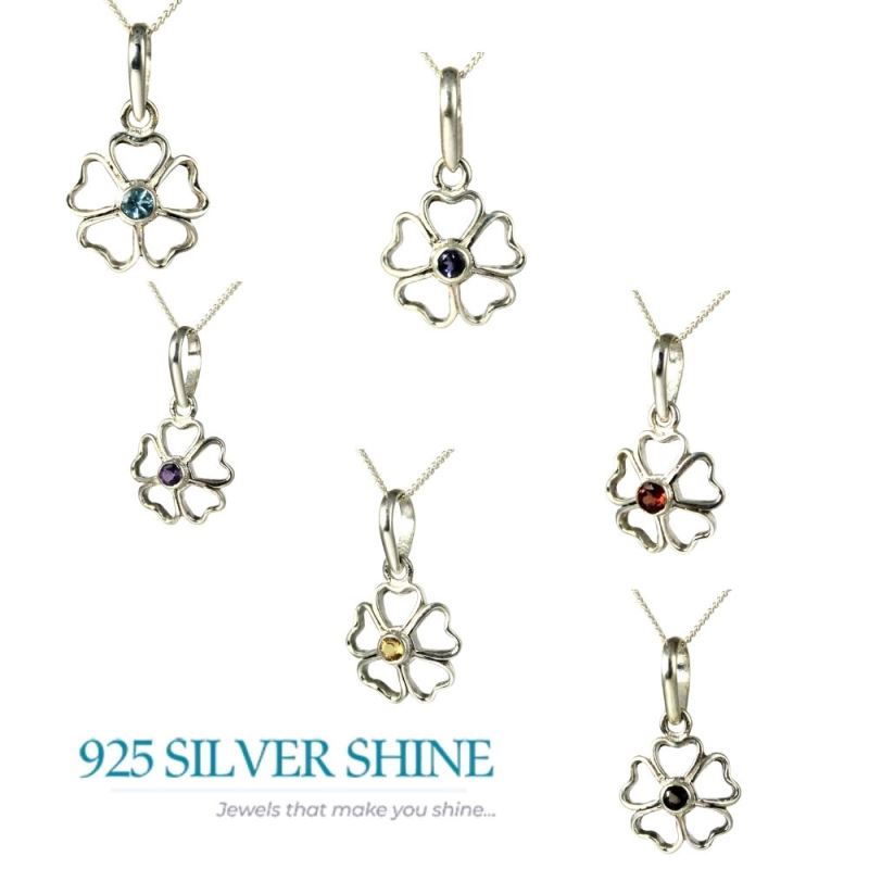 Citrine Gemstone Pendants In 925 Solid Silver Jewelry 925SP252-3_2