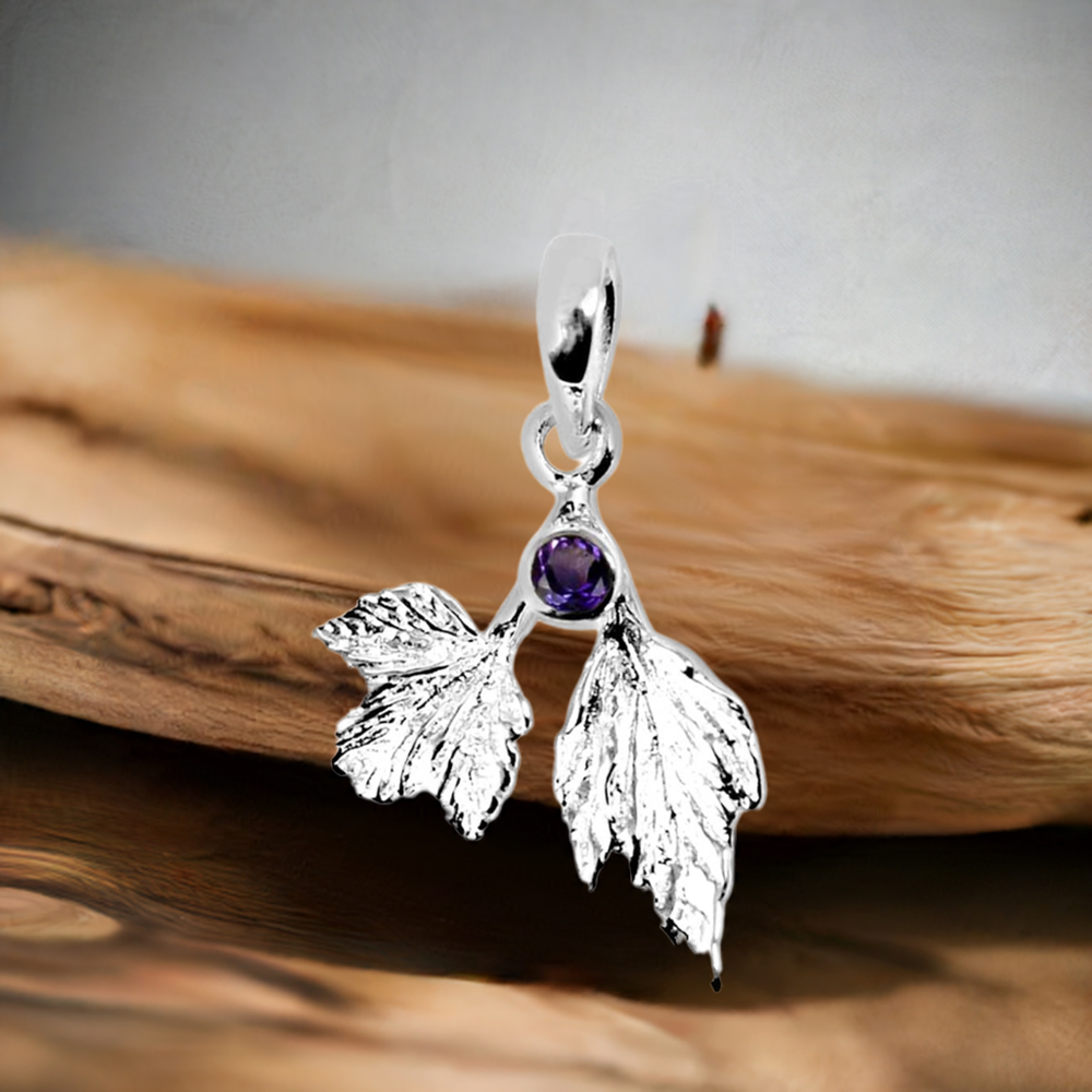 925 Sterling Silver Handmade Pendants In Amethyst Gemstone Jewelry 925SP254-2