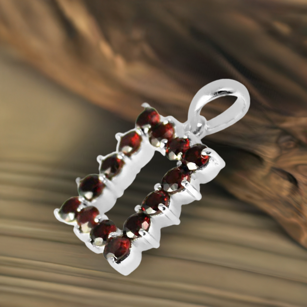 925 Sterling Silver Handmade Pendants In Garnet Gemstone Jewelry 925SP255-6