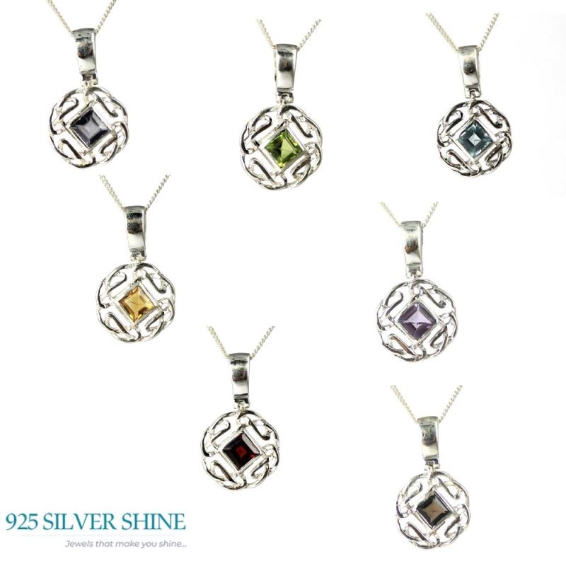 Citrine Gemstone Handmade Pendants In 925 Sterling Silver Jewelry 925SP257-4_2