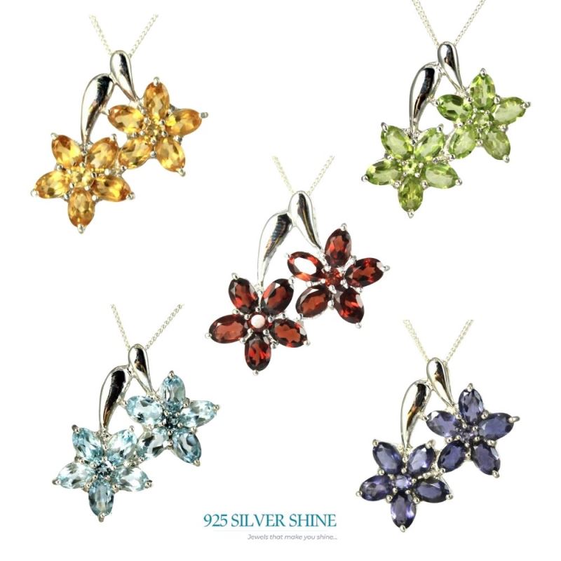 Iolite Gemstone Handmade Pendants In Solid Sterling Silver Jewelry 925SP258-3_2