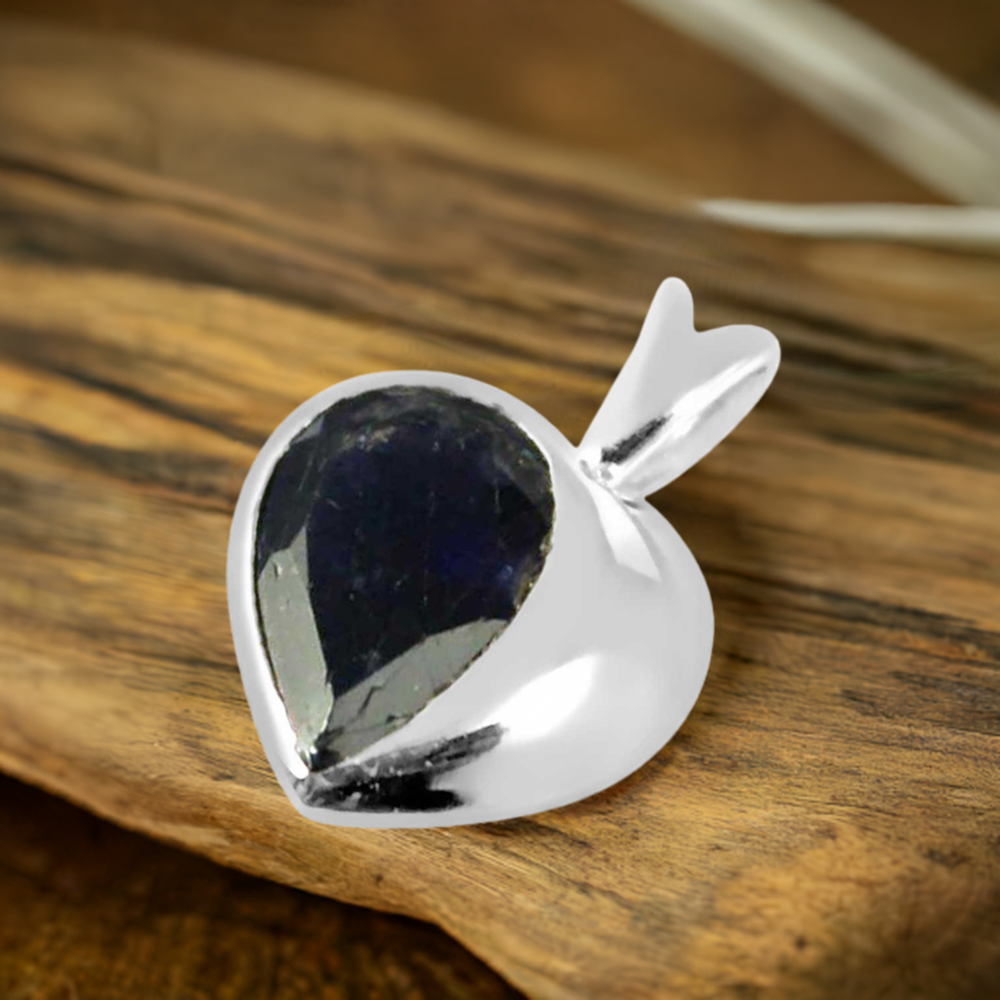 Iolite Gemstone Pendants In 925 Fine Silver Jewelry 925SP260-6