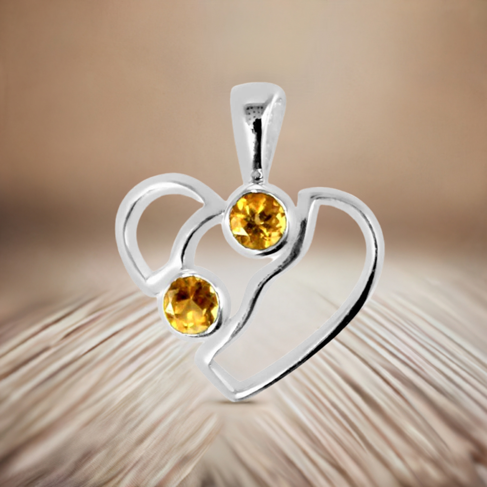 Citrine Gemstone Handmade Pendants In 925 Sterling Silver Jewelry 925SP266-1
