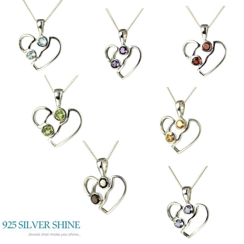 Garnet Gemstone Handmade Pendants In 925 Sterling Silver Jewelry 925SP266-6_3