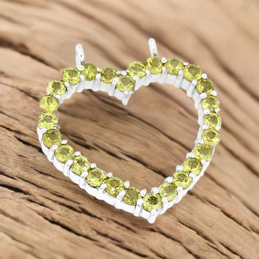 925 Fine Silver Pendants In Lemon Quartz Gemstone Jewelry 925SP271-6