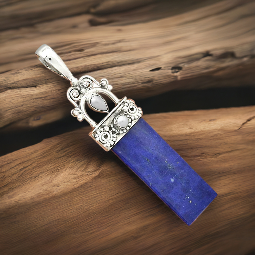 Multi Gemstone Handmade Pendants In Solid Sterling Silver Jewelry 925SP28-1