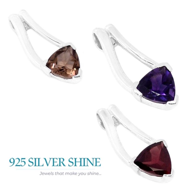 Iolite Gemstone Pendants In Fine Sterling Silver Jewelry 925SP285-3_2