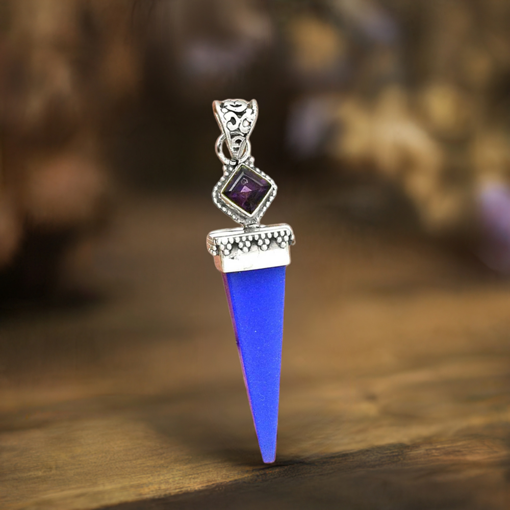 925 Solid Silver Pendants In Multi Gemstone Jewelry 925SP34-3