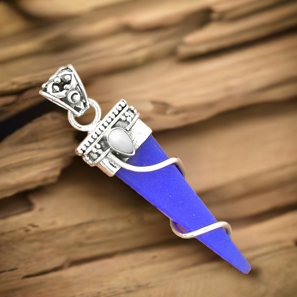 925 Fine Silver Pendants In Multi Gemstone Jewelry 925SP35-3