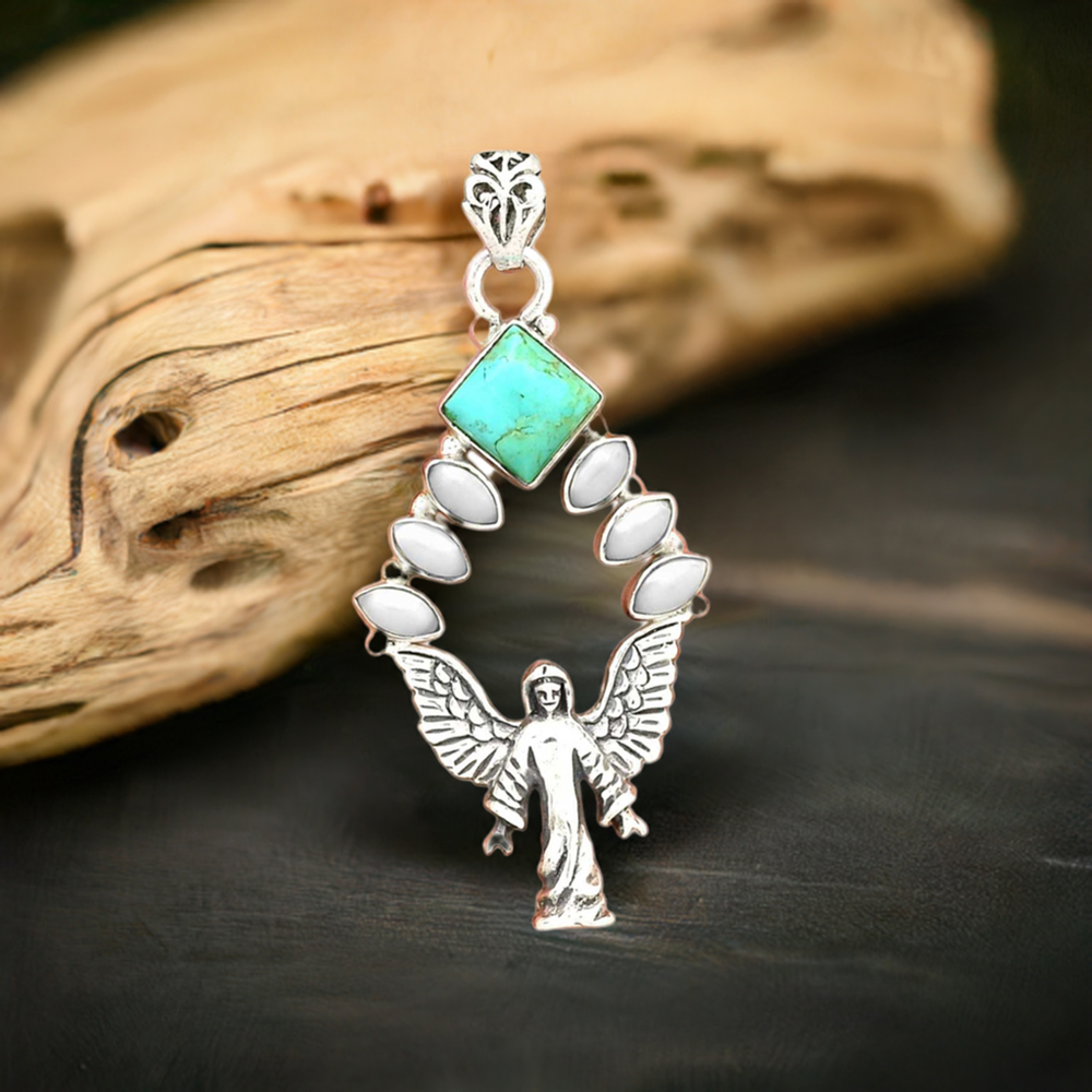 925 Sterling Silver Handmade Pendants In Multi Gemstone Jewelry 925SP51-3