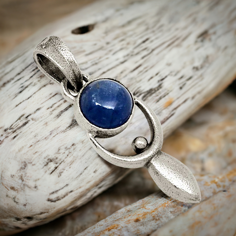 Iolite Gemstone Pendants In 925 Fine Silver Jewelry 925SP52-3