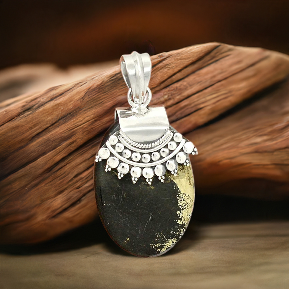 Rough Pyrite Pendant 1 1/2