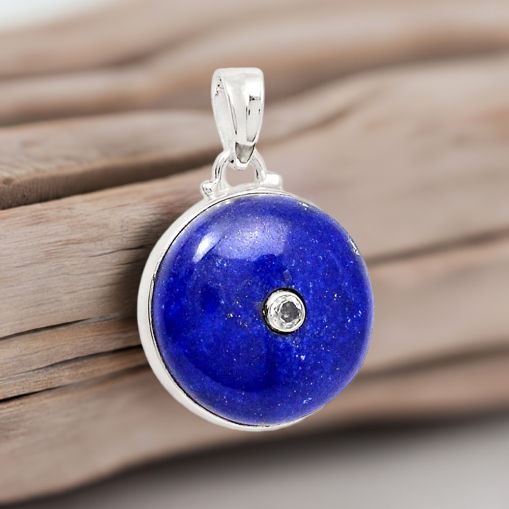 Multi Gemstone Pendants In 925 Fine Silver Jewelry 925SP70-12