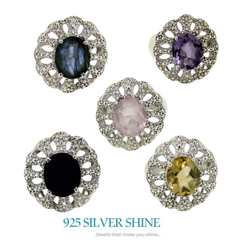 Stunning Labradorite Gemstone Ring In 925 Sterling Silver 925SR018-3_5