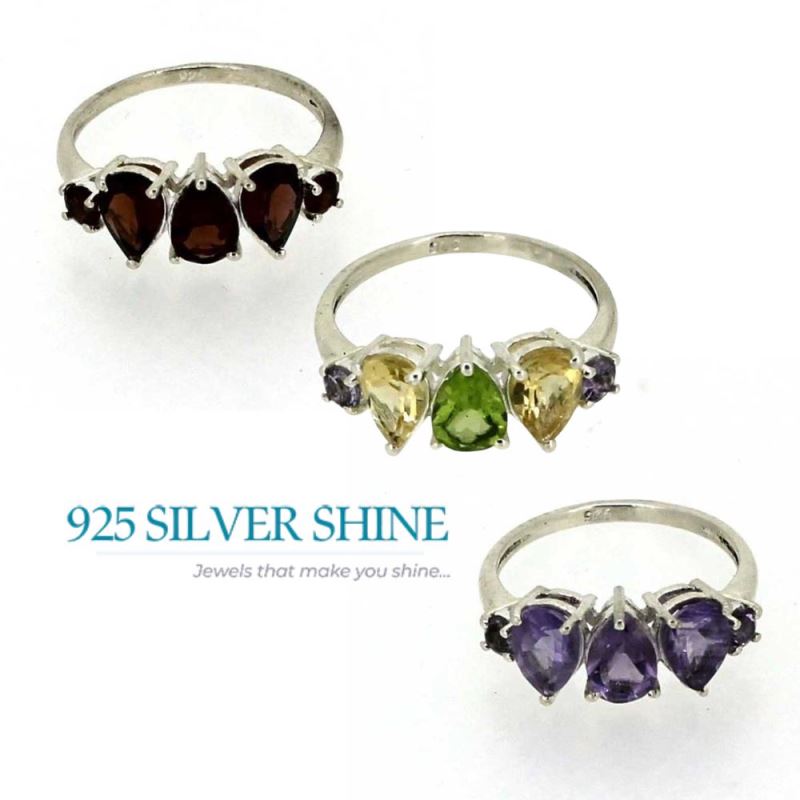 Genuine Garnet Gemstone Handmade Ring In Sterling Silver 925SR03-2_4