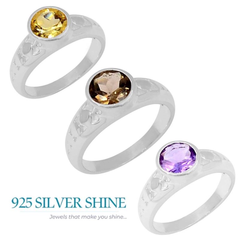 Stunning Smoky Quartz Gemstone Ring In 925 Sterling Silver 925SR053-3_1