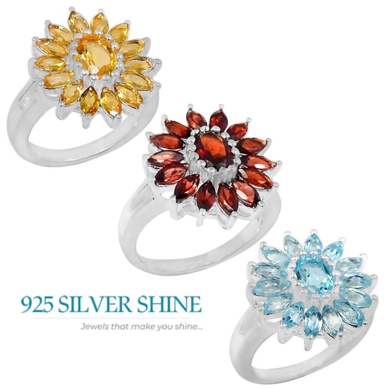 Genuine Citrine Gemstone Handmade Ring In Solid Silver 925SR058-2_1