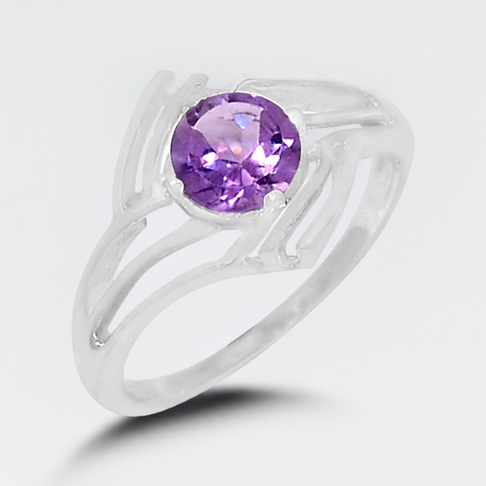 Sterling Silver Amethyst Rings Jewelry 925SR060-5