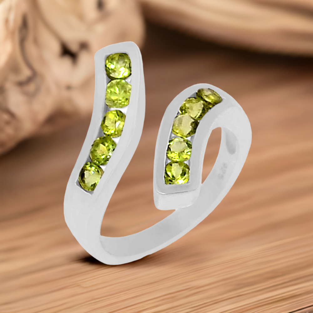 Peridot Gemstone Handmade Ring In 925 Solid Silver 925SR063-2