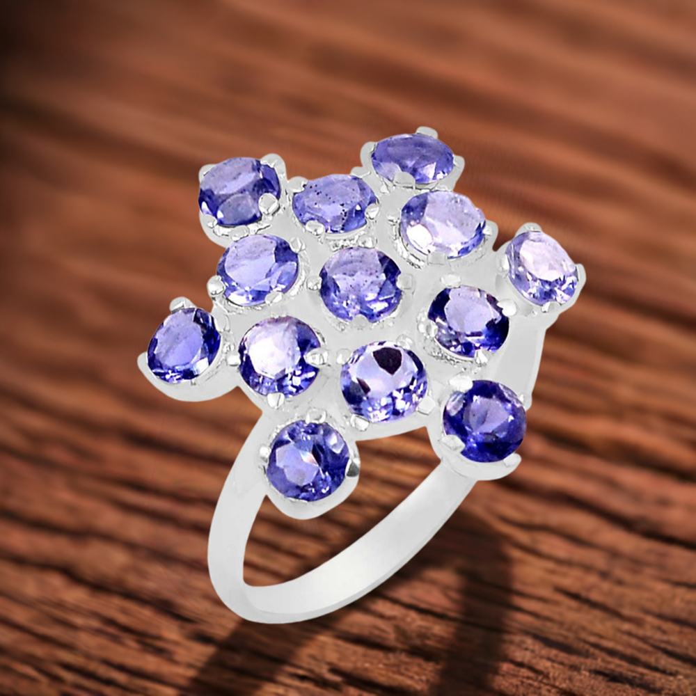 Stunning Iolite Gemstone Ring In Sterling Silver 925SR065-2
