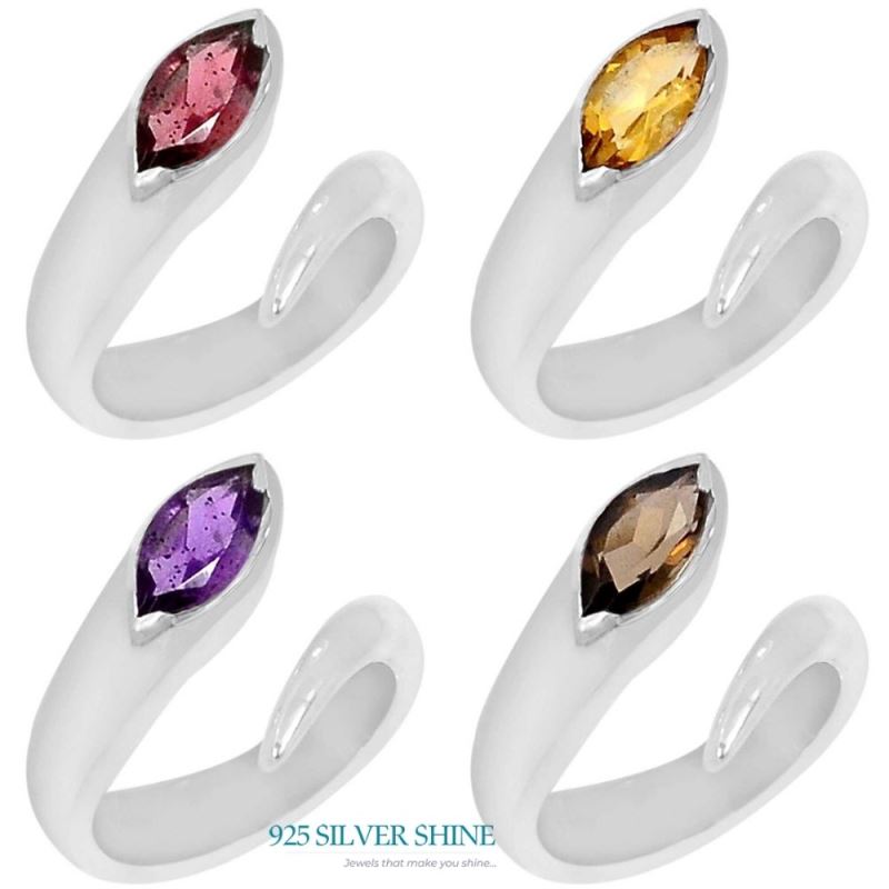 Stunning Smoky Quartz Gemstone Ring In 925 Silver 925SR066-1_1