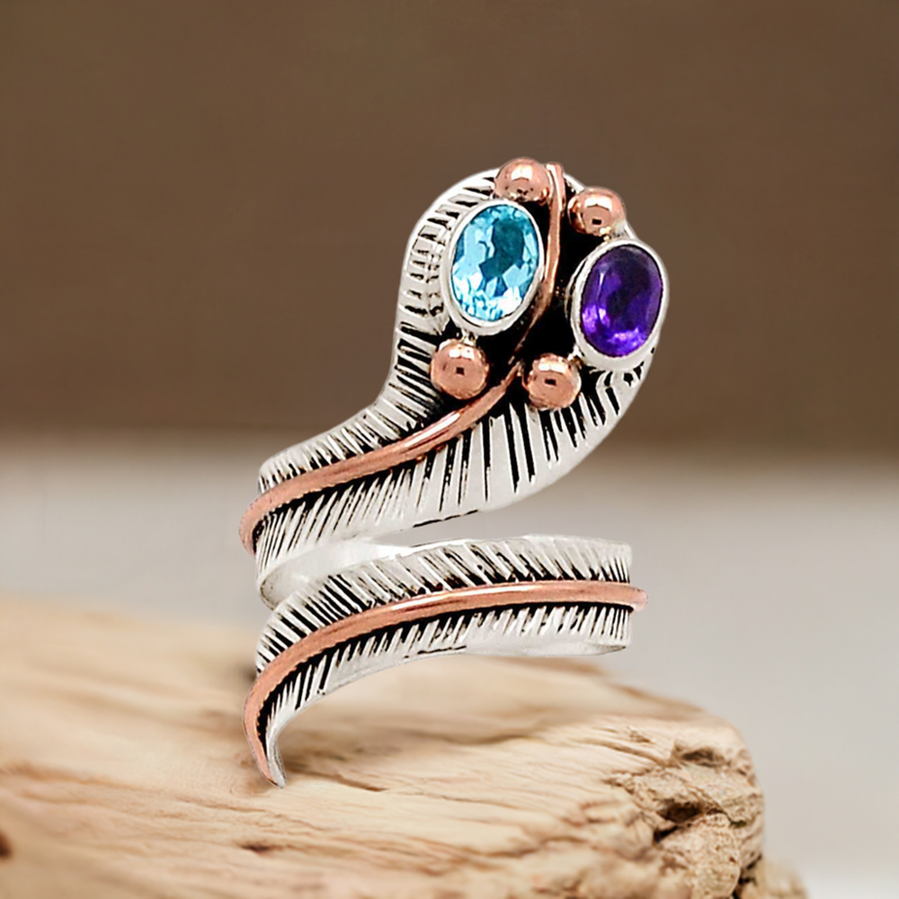 925 Sterling Silver Rings In Multi Gemstone Jewelry 925SR1038