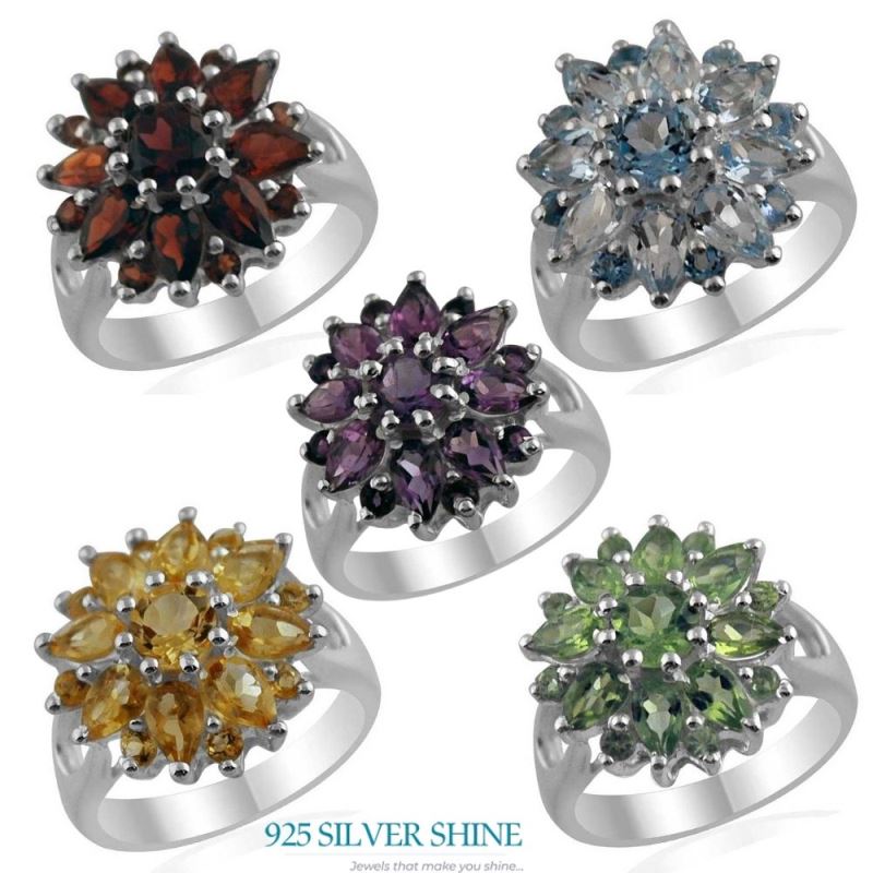 925 Sterling Silver Handmade Rings In Amethyst Gemstone Jewelry 925SR1409_2
