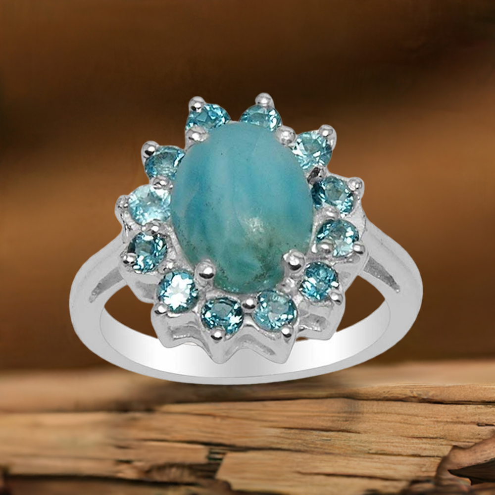 925 Sterling Silver Rings In Multi Gemstone Jewelry 925SR1496