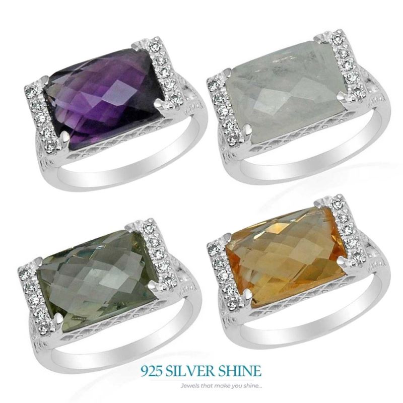 925 Sterling Silver Rings In Rainbow Moonstone Jewelry 925SR1584_2