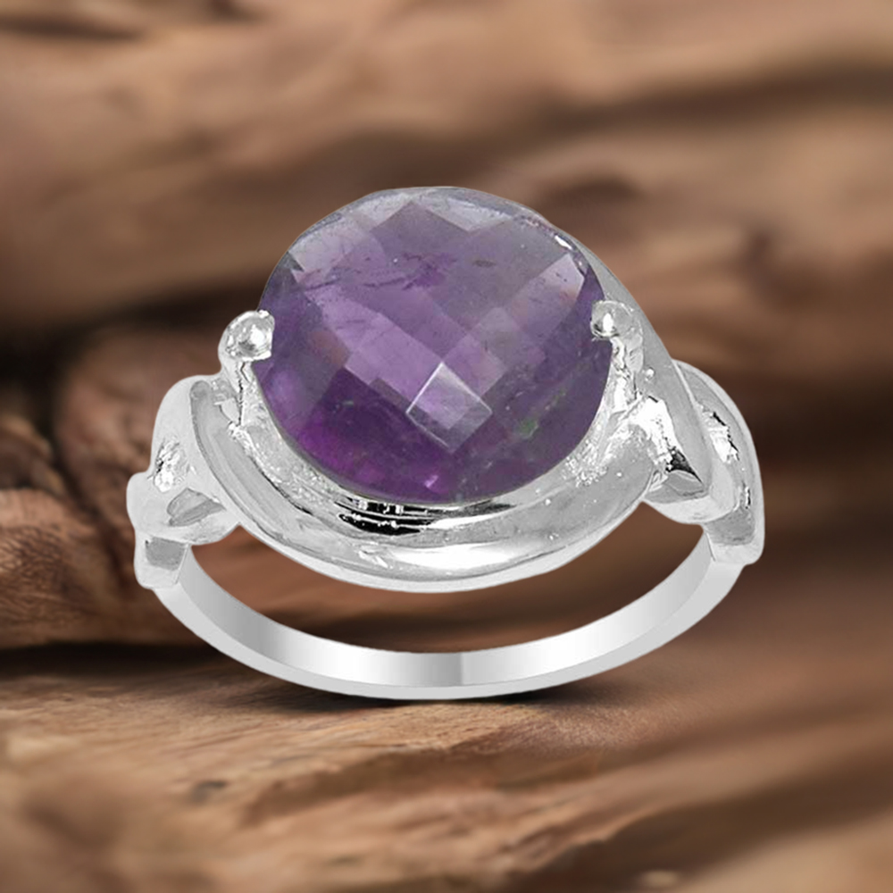 Amethyst Sterling Silver Rings Jewelry 925SR1593