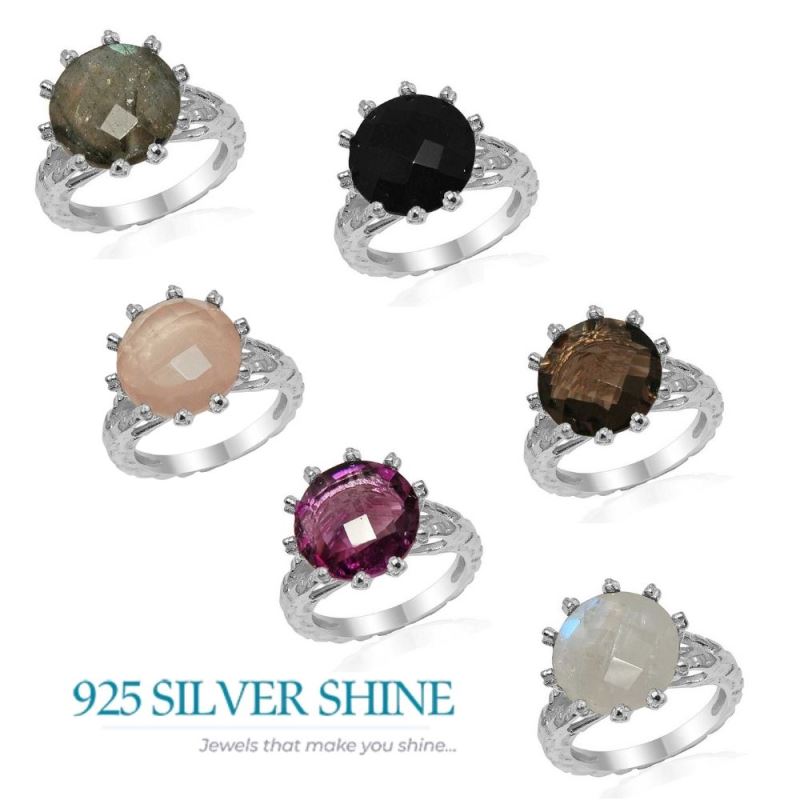 Natural Labradorite Gemstone Rings In 925 Sterling Silver Jewelry 925SR1639_2