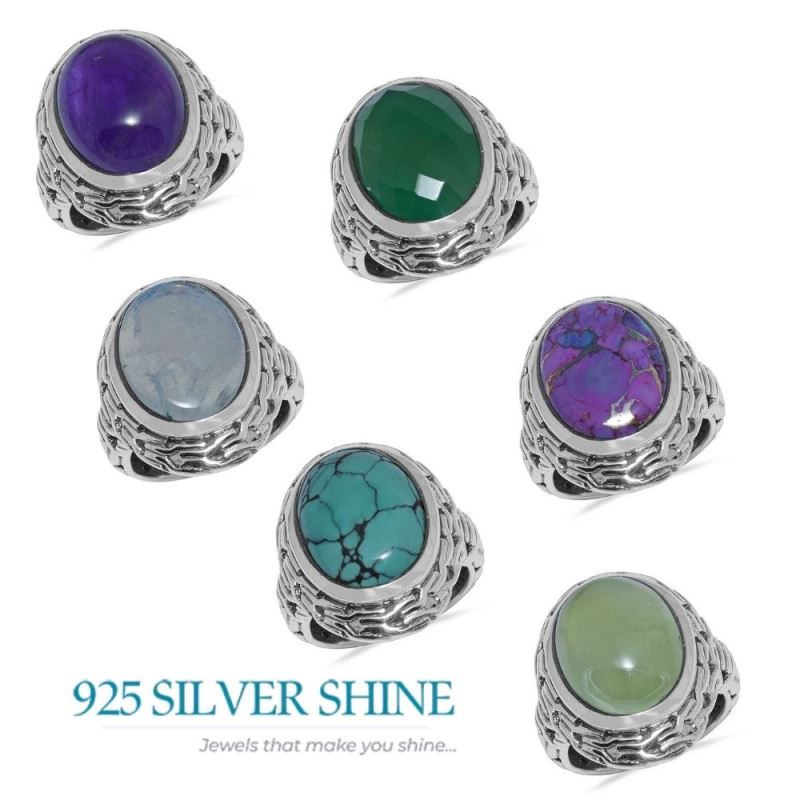 925 Sterling Silver Rings In Turquoise Gemstone Jewelry 925SR1642_2