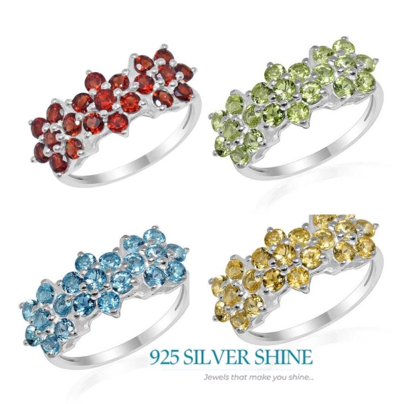 925 Sterling Silver Handmade Rings In Peridot Gemstone Jewelry 925SR1666_2