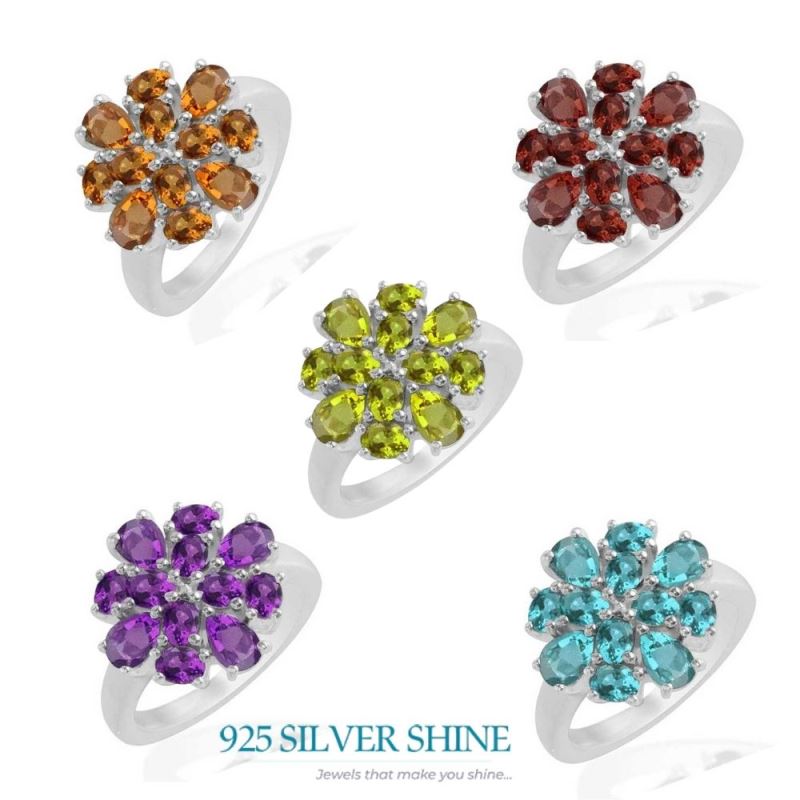 925 Sterling Silver Rings In Amethyst Gemstone Jewelry 925SR1732_2