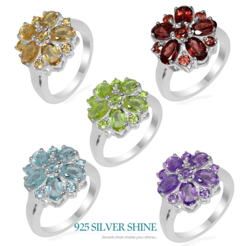 925 Sterling Silver Handmade Rings In Peridot Gemstone Jewelry 925SR1753_0