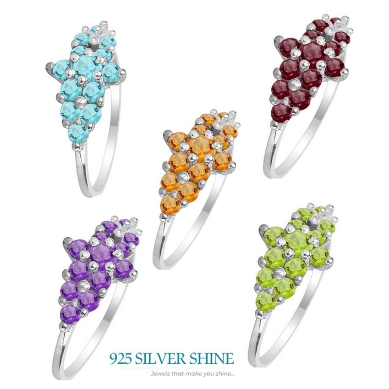 Genuine Amethyst Gemstone Rings In Fine 925 Sterling Silver 925SR1772_1