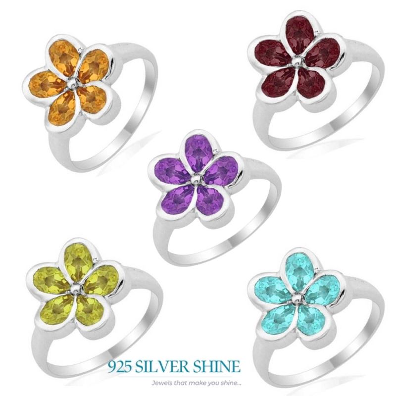 Semi Precious Peridot Gemstone Rings In 925 Sterling Silver Jewelry 925SR1798_2