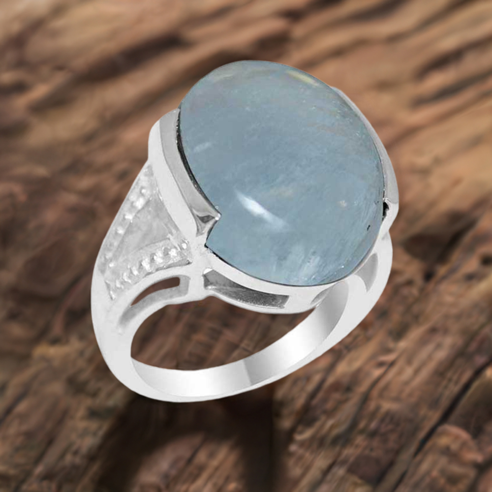Natural Rainbow Moonstone Rings In 925 Sterling Silver Jewelry 925SR1864