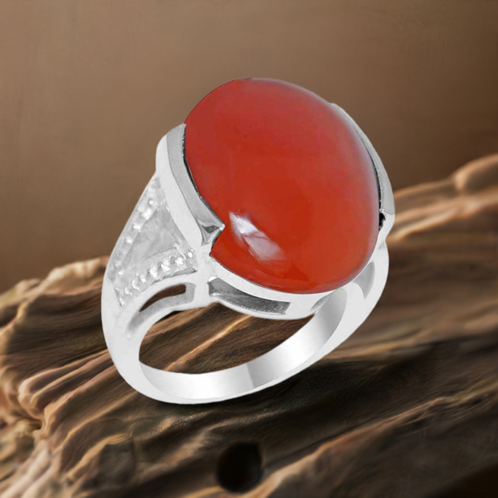 925 Sterling Silver Rings In Carnelian Gemstone Jewelry 925SR1867