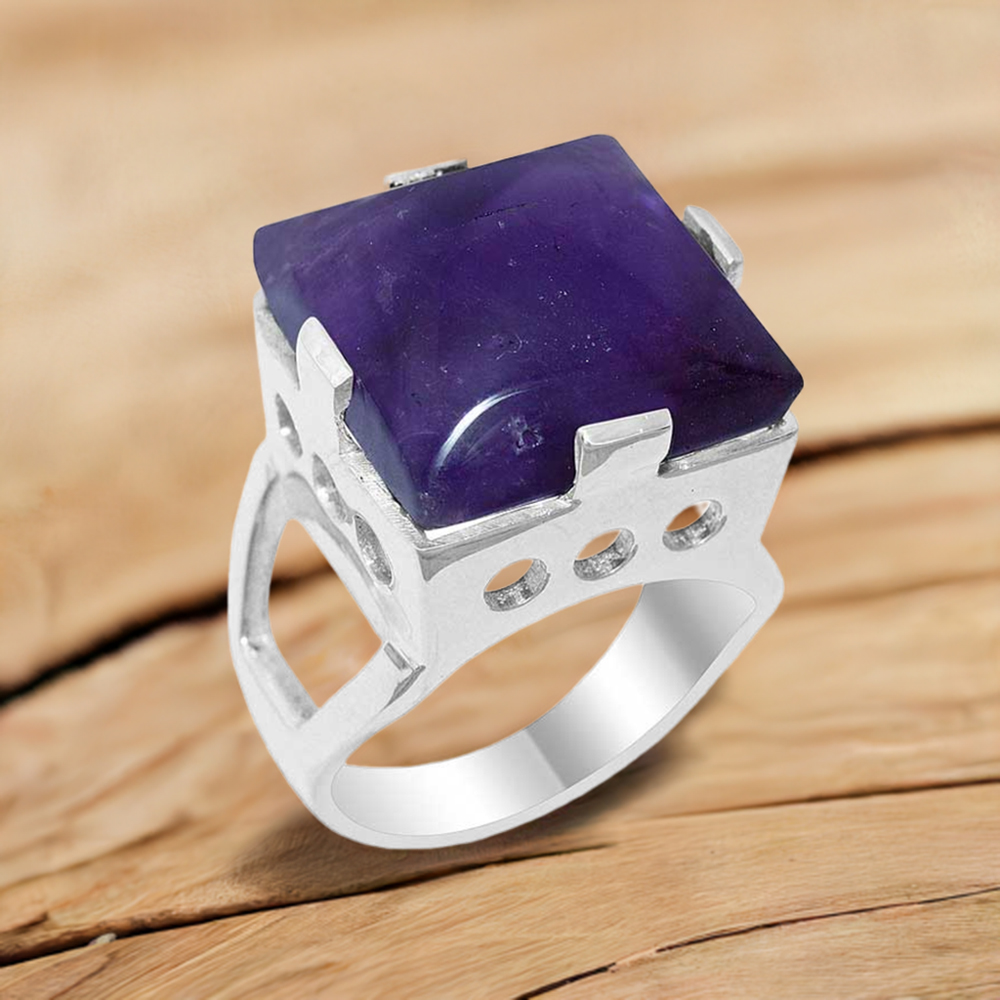 Sterling Silver Amethyst Rings 925SR1912